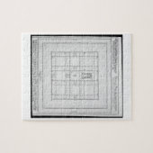 Plan van de tempel van Solomon, Jeruzalem, uit 'En Legpuzzel (Horizontaal)