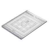 Plan van de tempel van Solomon, Jeruzalem, uit 'En Notitieboek (Linkerzijde)