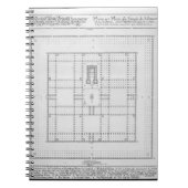 Plan van de tempel van Solomon, Jeruzalem, uit 'En Notitieboek (Voorkant)