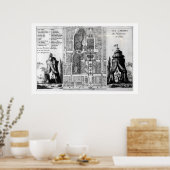 Plan van de tuinen van de keizer van Peking, van Poster (Keuken)