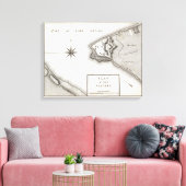 Plan van Fort Niagara Canvas Afdruk (Insitu (Woonkamer))