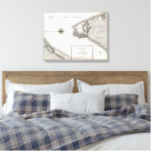 Plan van Fort Niagara Canvas Afdruk (Insitu (Slaapkamer))