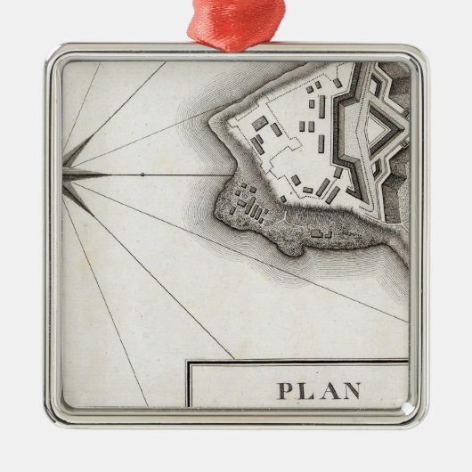 Plan van Fort Niagara Metalen Ornament (Voorkant)