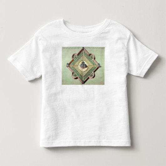 Plan van het kasteel en het waarnemingscentrum kinder shirts (Voorkant)