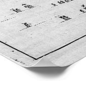 Plan van het keizerpaleis in Peking Poster (Hoek)