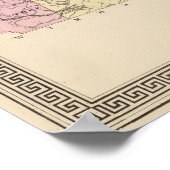 Plan van het Oranje graafschap Vermont Poster (Hoek)