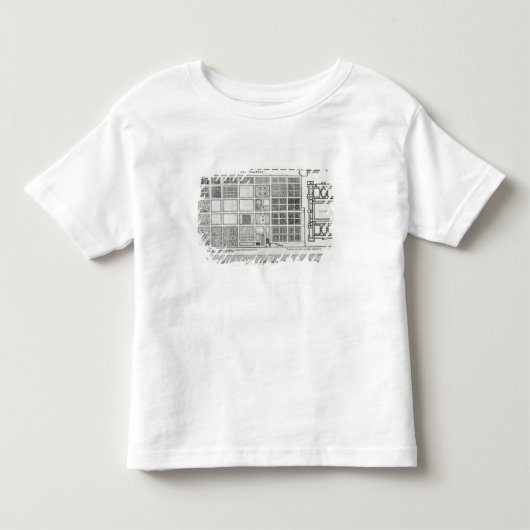 Plan van het Paleis en de tuin Kinder Shirts (Voorkant)