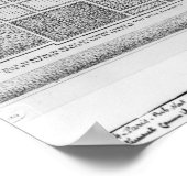 Plan van het Paleis en de tuin van de Tuileries Poster (Hoek)