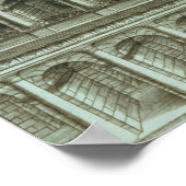 Plan van het theater van Marcellus, Rome, 1558 (en Poster (Hoek)