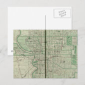 Plan van Indianapolis Briefkaart (Voorkant / Achterkant)