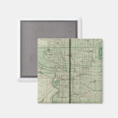 Plan van Indianapolis Magneet (Voorkant / Achterkant)