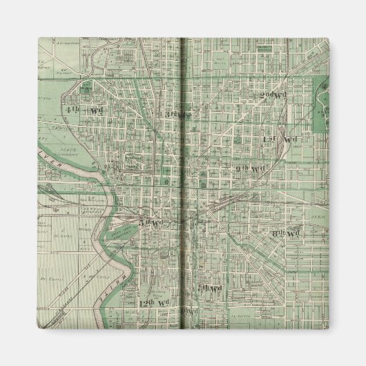 Plan van Indianapolis Magneet (Voorkant)