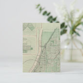 Plan van La Fayette met Battle Ground City Briefkaart (Staand voorkant)