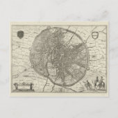 Plan van Leuven | 1581 (Gravure) Briefkaart (Voorkant)