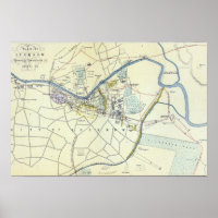 Plan van Lucknow waarin de Verrichtingen worden ge