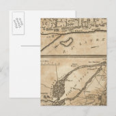 Plan van Montreal, met een kaart van de eilanden (Voorkant / Achterkant)