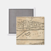 Plan van Montreal, met een kaart van de eilanden Magneet (Voorkant / Achterkant)