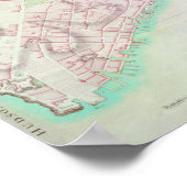 Plan van New York, 1776 Poster (Hoek)