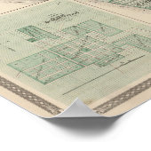 Plan van Newburgh, Warrick Co met Boonville Poster (Hoek)