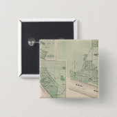 Plan van Newburgh, Warrick Co met Boonville Vierkante Button 5,1 Cm (Voorkant /achterkant)