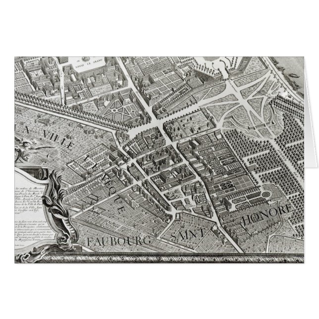 Plan van Parijs, bekend als het "Plan de Turgot" (Voorkant Horizontaal)
