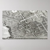 Plan van Parijs, bekend als het "Plan de Turgot" Poster (Voorkant)