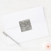 Plan van Parijs, bekend als het "Plan de Turgot" Vierkante Sticker (Envelop)