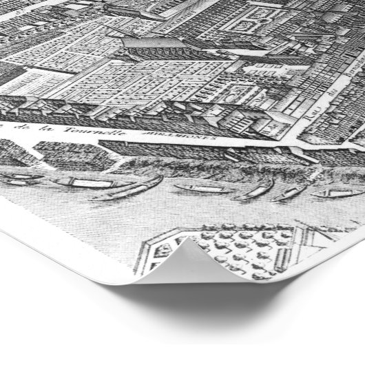 Plan van Parijs Poster (Hoek)