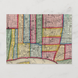 Plan van Philadelphia Briefkaart