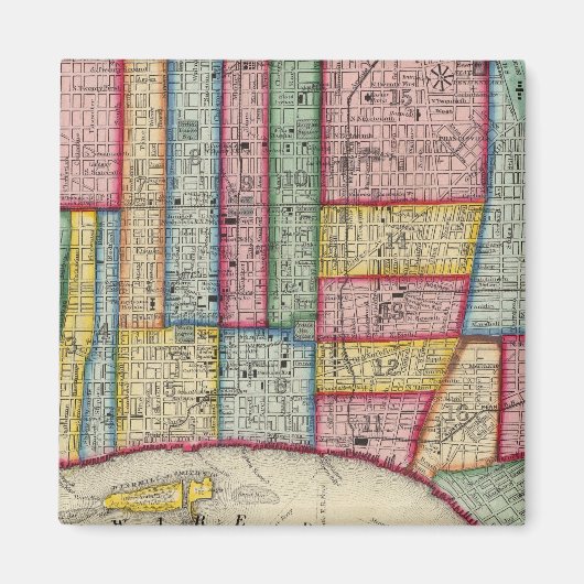 Plan van Philadelphia Magneet (Voorkant)