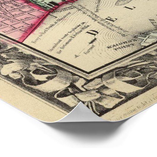 Plan van Philadelphia Poster (Hoek)