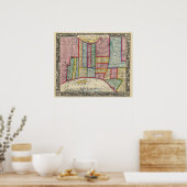 Plan van Philadelphia Poster (Keuken)