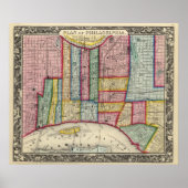 Plan van Philadelphia Poster (Voorkant)