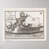 Plan van St. Lewis Poster (Voorkant)