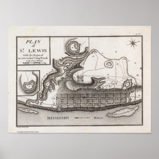 Plan van St. Lewis Poster (Voorkant)