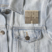 Plan van St. Louis, Missouri Vierkante Button 5,1 Cm (In situ)