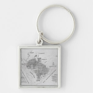 Plan van Washington D.C. Sleutelhanger