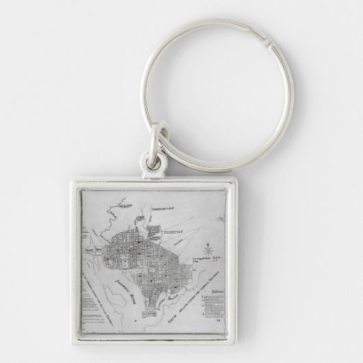 Plan van Washington D.C. Sleutelhanger (Voorkant)