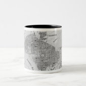 Plan van Washington D.C. Tweekleurige Koffiemok (Center)