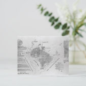 Plan van Washington DC Briefkaart (Staand voorkant)