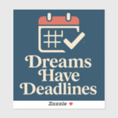 Plan vet, droom luid sticker (Vel)