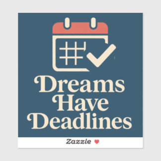 Plan vet, droom luid sticker