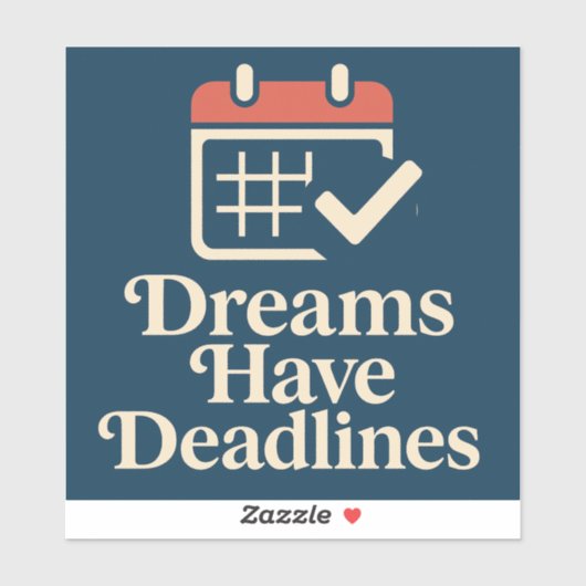 Plan vet, droom luid sticker (Vel)