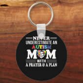 Plan voor autisme mama nooit onderschatten sleutelhanger (Voorkant)