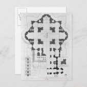 Plan voor de Basilica van Sint-Peter Briefkaart (Voorkant / Achterkant)