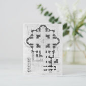 Plan voor de Basilica van Sint-Peter Briefkaart (Staand voorkant)