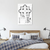 Plan voor de Basilica van Sint-Peter Canvas Afdruk (Insitu (Slaapkamer))