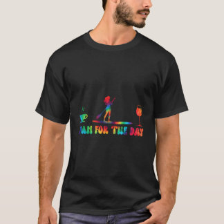 Plan voor de dag van de koffiekartonnen wijn van zo t-shirt