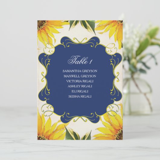 Plan voor de Rustige Zonnebloedige Zonneweddenscha Kaart (Staand voorkant)