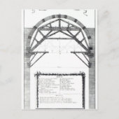 Plan voor de structuur van de dome van St. Briefkaart (Voorkant)